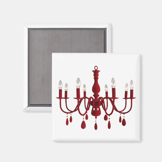 Red Chandelier Magneet (Voorkant / Achterkant)