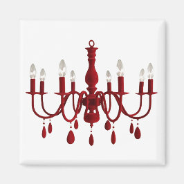 Red Chandelier Magneet