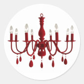 Red Chandelier ~ Stickers (Voorkant)