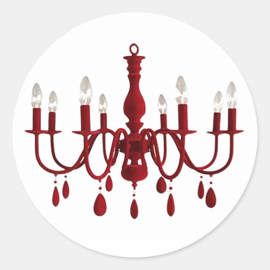Red Chandelier ~ Stickers (Voorkant)
