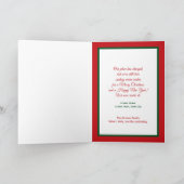 Red Change of Address Holiday Moving Announcement  Feestdagen Kaart (Binnen)