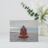 Red Channel Buoy Briefkaart (Staand voorkant)