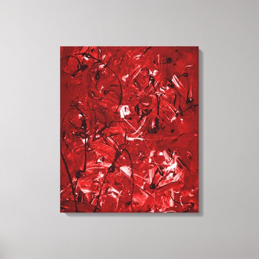 Red Chaos Canvas Afdruk (Voorkant)