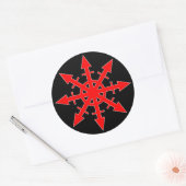 Red Chaos Star Sticker (Envelop)