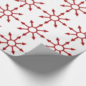 Red Chaote Sigil Cadeaupapier (Hoek)