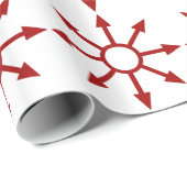 Red Chaote Sigil Cadeaupapier (Rol Hoek)