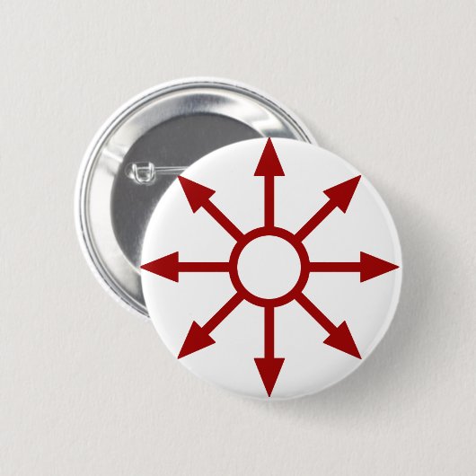 Red Chaote Sigil Ronde Button 5,7 Cm (Voorkant /achterkant)