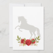 Red Charro Invitation, Mexicaanse Westerne uitnodi Kaart (Achterkant)