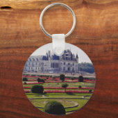 Red Chateau de Chenonceaux, Franse bloemen Sleutelhanger (Voorkant)