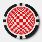 "Red Check Ball" poker chip set (Voorkant)