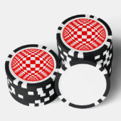 "Red Check Ball" poker chip set (Opstapeling)