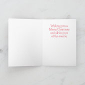 RED CHECK MOSAIC Kerst Kaart (Binnen)