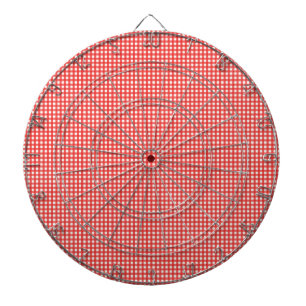 Red Check Patroon Dartbord