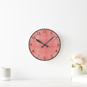 Red Check Patroon Ronde Klok (Huis)