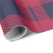 Red Check Pset Farmhouse Land met kerstcadeau Cadeaupapier (Rol Hoek)