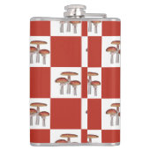 Red check with mushroom heupfles (Achterkant)