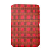 Red Checked Tartan Print, Badmat (Voorkant Verticaal)