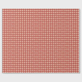 Red Checkered Gingham Cadeaupapier (Vlak)