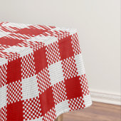 Red Checkered Gingham Tablecloth Tafelkleed (Voorbeeld)