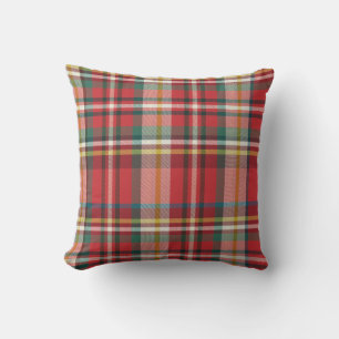 Red Checkered Pset Rustic Grandma Holiday Kussen