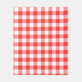 Red Checkered Square Seamless Pattern  Fleece Deken (Voorkant)