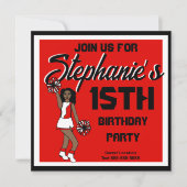 Red Cheer #1 uitnodiging (Voorkant)