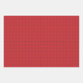 Red Cheer Hearts, Pom Poms, Megafone Pattern Inpakpapier Vel (Voorkant 2)