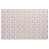 Red Cheer Hearts, Pom Poms, Megafone Pattern Stof (Fat Quarter)