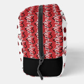 Red Cheer Hearts, Pom Poms, Megafone Pattern Toilettasje (Rechts)
