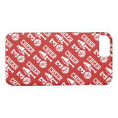 Red Cheer Love Pattern Case-Mate iPhone Case (Achterkant (Horizontaal))