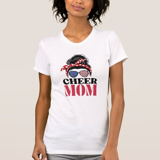 Red Cheer mama T-shirt (Voorkant)