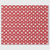 Red Cheerleader Pom Pom Pattern Cadeaupapier (Vlak)