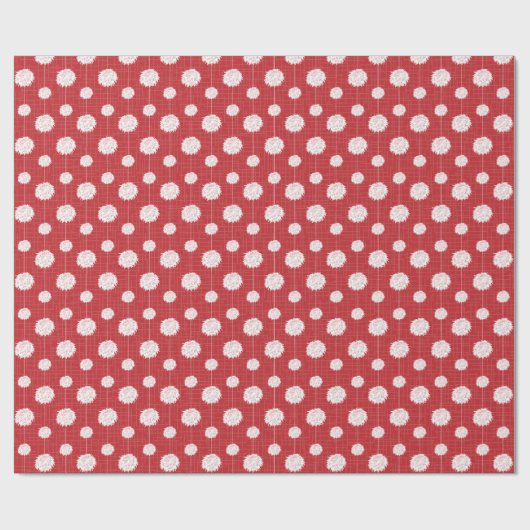 Red Cheerleader Pom Pom Pattern Cadeaupapier (Vlak)