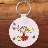 Red Cheerleader T-shirts en cadeautjes Sleutelhanger (Voorkant)