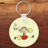 Red Cheerleader T-shirts en cadeautjes Sleutelhanger (Voorkant)
