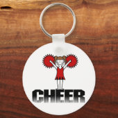 Red Cheerleader T-shirts en cadeautjes Sleutelhanger (Voorkant)