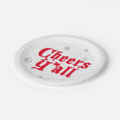 Red Cheers Y'all Papieren Bordje (Gekanteld)