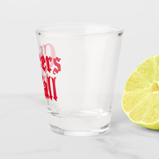 Red Cheers Y'all Shot Glas (Rechts)