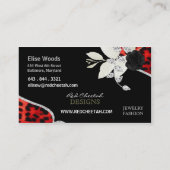 Red Cheetah Visitekaartje (Achterkant)