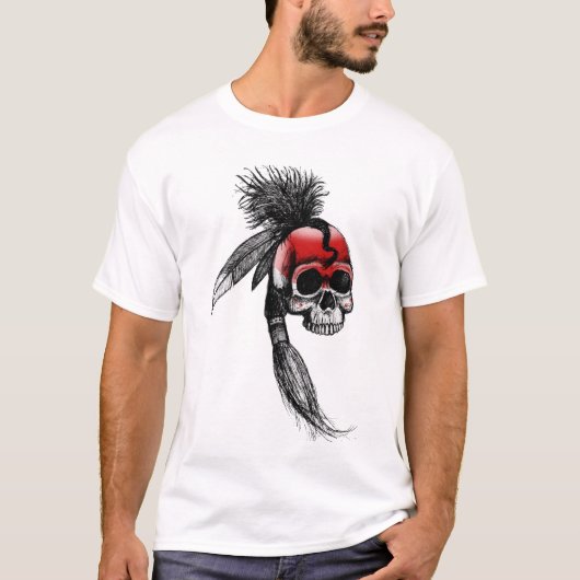 Red Cherokee Skull T-shirt (Voorkant)