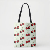 Red Cherries Canvas tas - Uw kleuren (Voorkant)