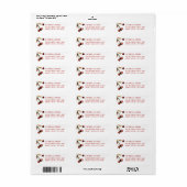 Red Cherries Elegant Return Address Label (Full Sheet)