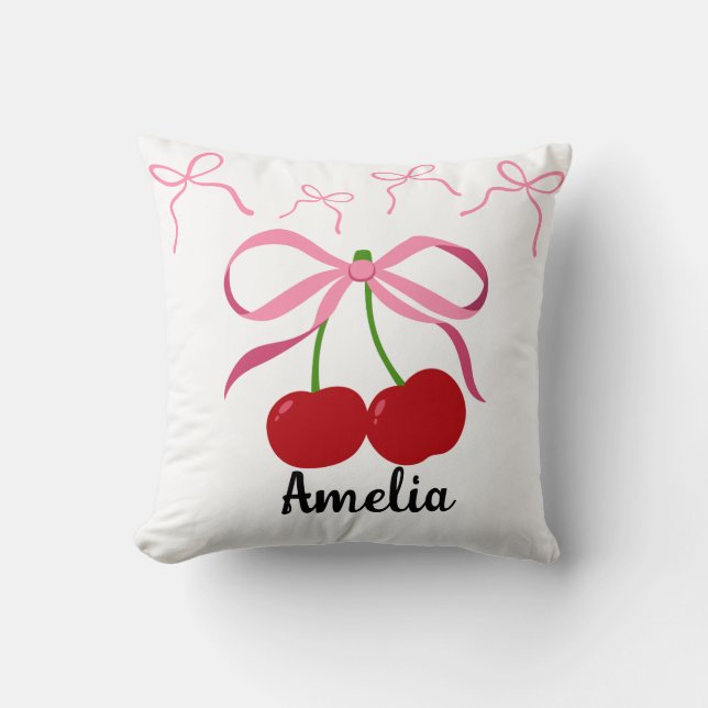 Red Cherries fruit pattern  Kussen (Voorkant)