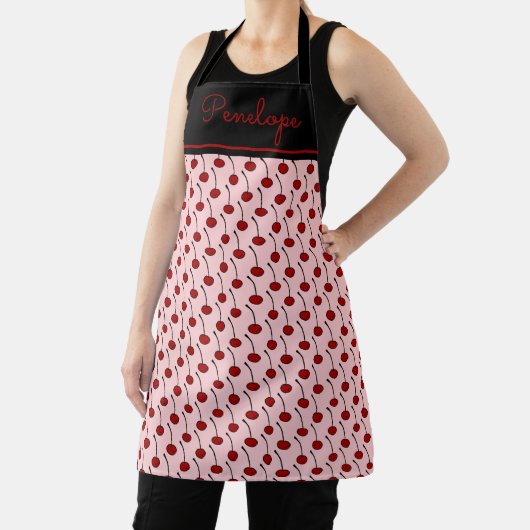 Red Cherries gepersonaliseerd Schort (Insitu)
