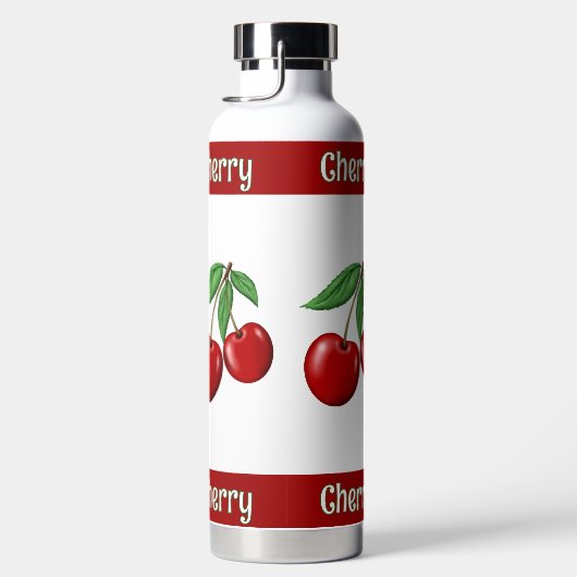 Red Cherries gepersonaliseerd Waterfles (Rechts)
