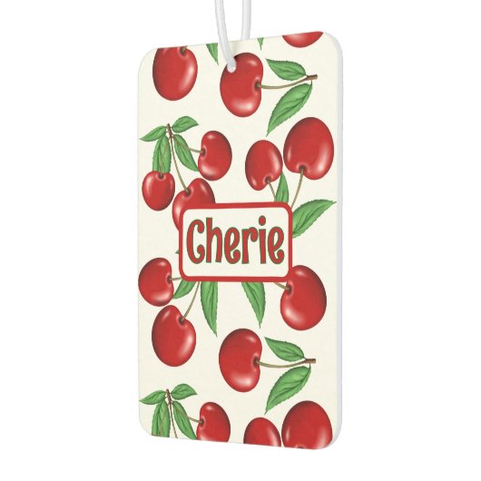 Red Cherries Graphic Pattern - Gepersonaliseerd Luchtverfrisser (Links)