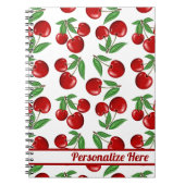 Red Cherries Graphic Personalized Notitieboek (Voorkant)