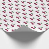 Red Cherries Morden Pattern Cadeaupapier (Hoek)