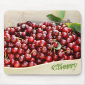 Red Cherries Mousepad Muismat (Voorkant)
