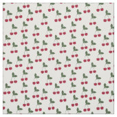 Red Cherries Pattern Fabric Stof (Swatch)
